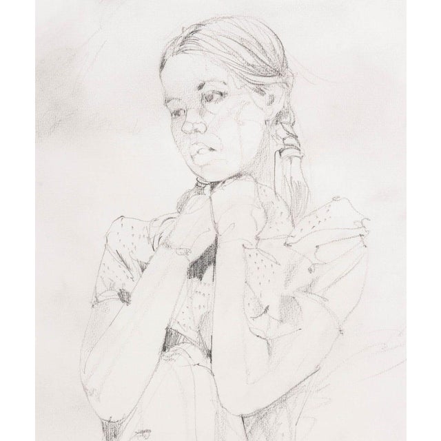 Contemporary Martin Eder "Nach Hause" Graphite on Paper For Sale - Image 3 of 10