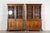 Circa 1880 large 19thc english oak glazed bookcase cabinet together w144.5 x d42.5 x h221 cm base w134.5 x d42.5 x h84 cm...