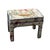 Pair Custom Upholstered Benches in Retired Thibaut “Ting Yuan” Chinoiserie linen fabric depicts traditional Asian scenery...