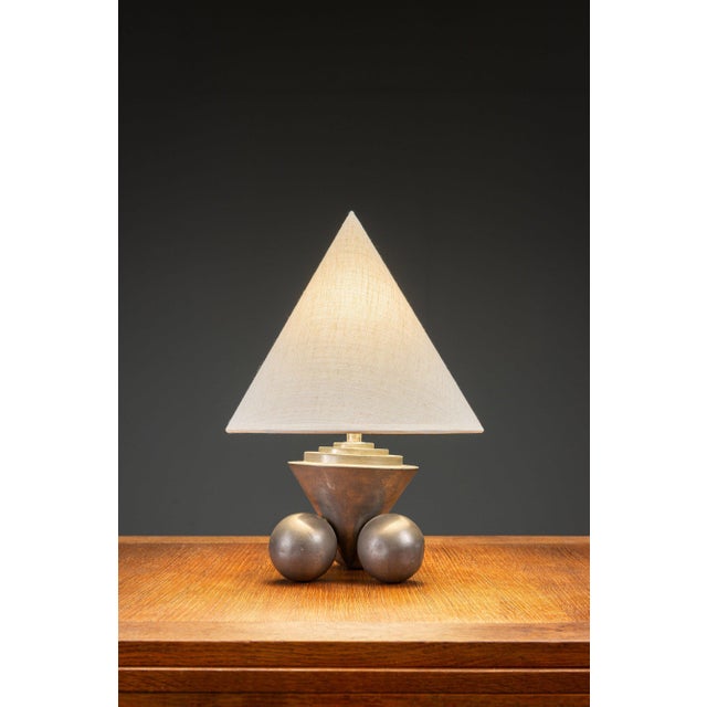Gero Amsterdam School Table Lamp, 1920s For Sale - Image 4 of 11