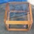Mid Century Italian Modern Wood and Glass Square Cube Side Table For Sale - Image 9 of 11