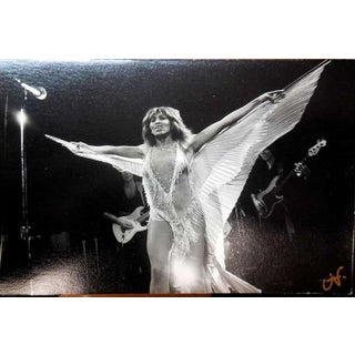 Nona Hatay, Vintage Signed Silver Gelatin Photo Card Tina Turner, 1982, For Sale