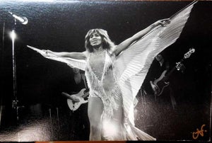 Nona Hatay, Vintage Signed Silver Gelatin Photo Card Tina Turner, 1982,