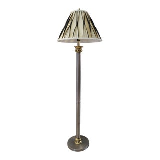 Alsy Chrome and Brass Floor Lamp For Sale