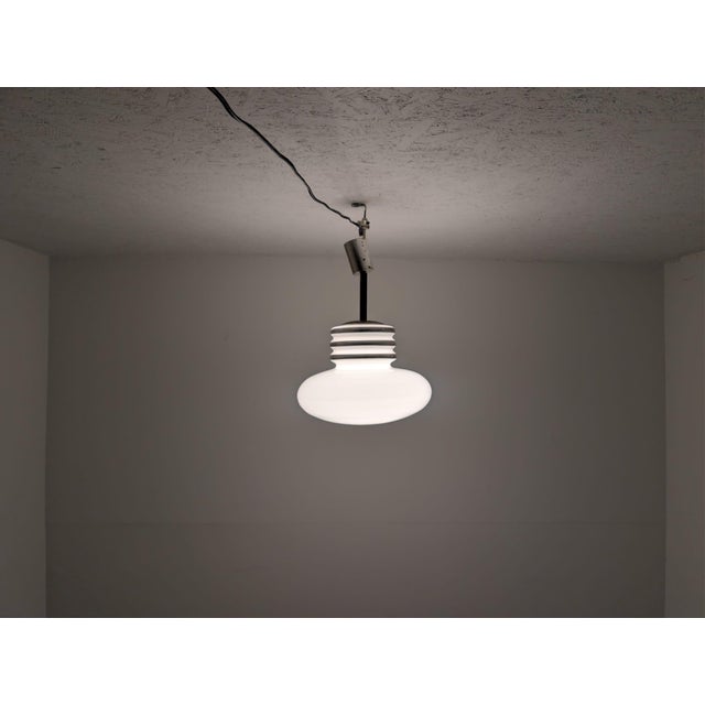 Opal Glass Pendant Lamp by Peill & Putzler, 1960s For Sale - Image 10 of 17