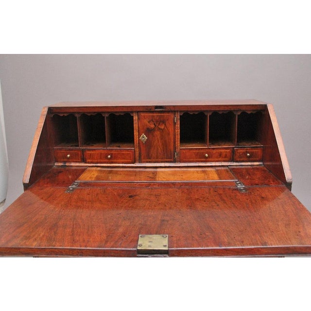 Antique Walnut Bureau, 1750s For Sale - Image 6 of 14