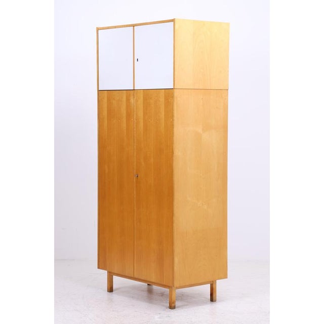 Vintage Wardrobe in Birch from Hellerau, 1960s For Sale - Image 16 of 17