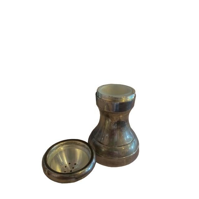 American Vintage Sterling Silver Salt and Pepper Shakers For Sale - Image 3 of 4