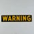 Vintage "Warning" Enamel Sign in School Bus Yellow, and Black For Sale In New York - Image 6 of 7