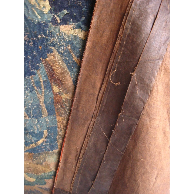 Flemish Tapestry Verdure Scene of a Forest XVIII Century For Sale - Image 15 of 15