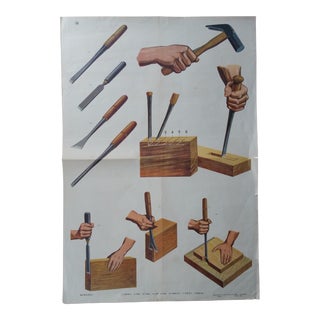 Mid Century "How To" Poster For Sale