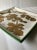 Italian Neiman Marcus Gold Leaf Plate With Kelly Green Border For Sale - Image 4 of 12