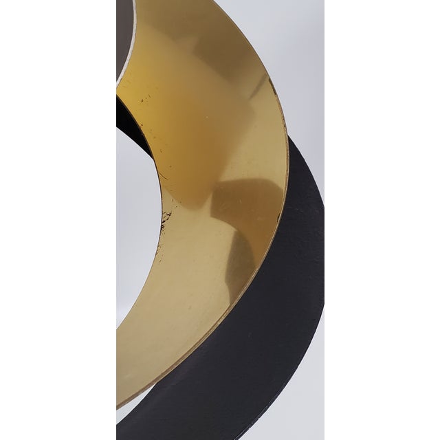 Vintage Curtis Jere Triple Spiral Ribbon Flame Metal Sculpture Signed 1996 For Sale - Image 14 of 18