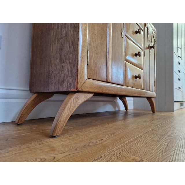Mid-Century Oak Sideboard, 1930s For Sale - Image 13 of 18