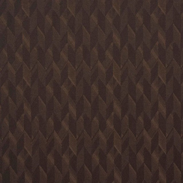 Schumacher Ezra Wool Fabric In Chocolate For Sale