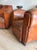Pair of Two Vintage Oversized French Leather Club Chairs For Sale In Denver - Image 6 of 18