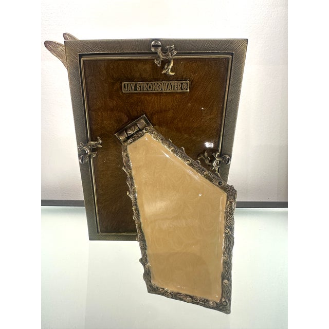 Jay Strongwater Jeweled Dragonfly 4” X 6” Picture Frame With Swarovski Crystals For Sale - Image 4 of 8