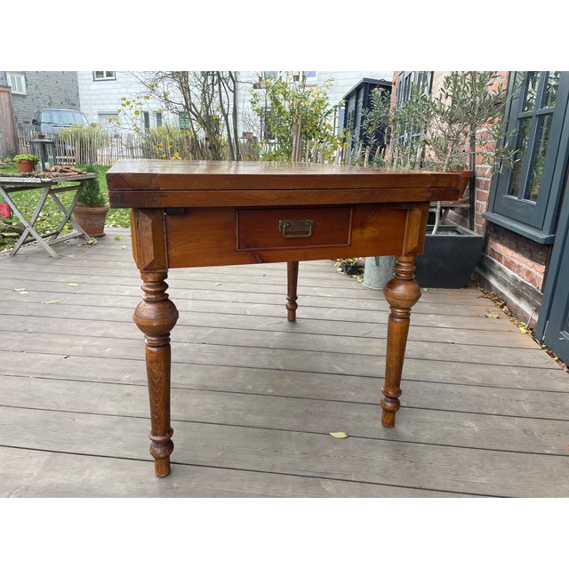 Antique Extendable Table in Ash For Sale - Image 9 of 16