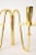 Brass Vintage Tommi Parzinger for Dorlyn Brass 3 Arm Modernist Candlestick Polished, 1950's For Sale - Image 8 of 10