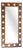 Mid-Century Scandinavian Swedish Full-Length Mirror with Acrylic Decoration, 1960s For Sale