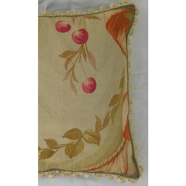 Textile Circa 1860 Antique French Aubusson Pillow For Sale - Image 7 of 9
