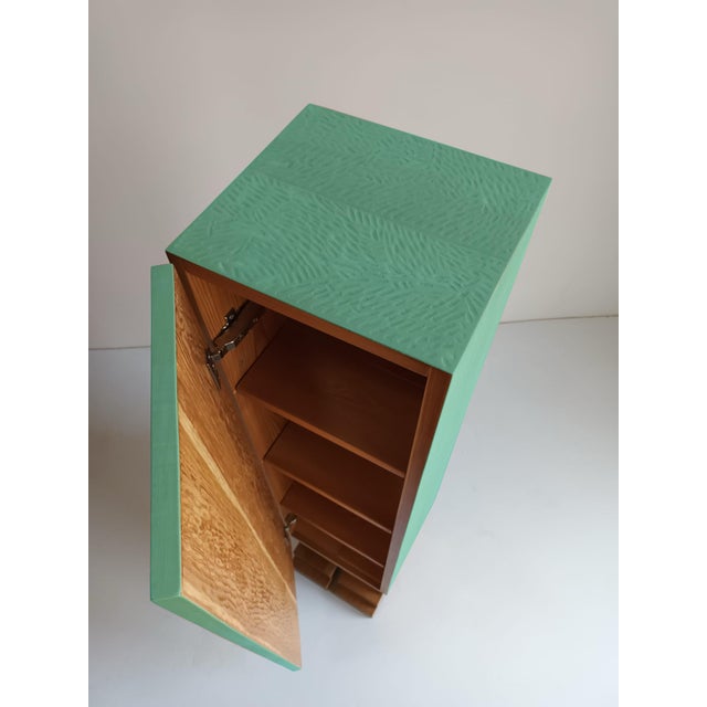 Wood Mayan Totem Green by Pietro Meccani for Meccani Design For Sale - Image 7 of 15