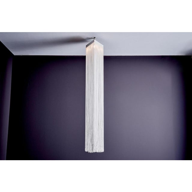 Triangular Garbo String Pendant Lamp attributed to Mariyo Yagi and Studio Simon, Italy, 1970 For Sale - Image 6 of 11