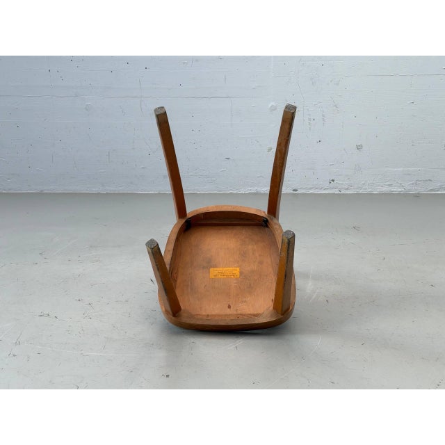 Mid-Century Swiss Wooden Chair by A. Brandenberg, Uster For Sale - Image 12 of 15