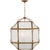 Morris Medium Lantern in Gilded Iron with Frosted Glass Designer: Suzanne Kasler Canopy: 4.75" Round Mounting: Chain Shade...