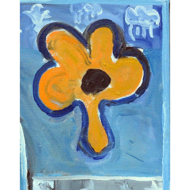 Expressionism Modernist Blue Nude in Profile - Figurative Abstract by Allie William Skelton For Sale - Image 3 of 4