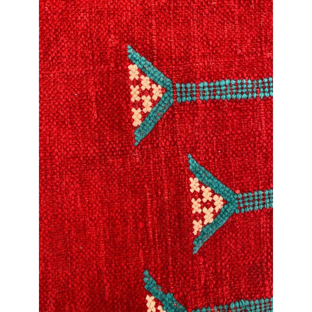 Vintage Silk and Cotton Moroccan Kilim Rug, 1950s For Sale - Image 12 of 18