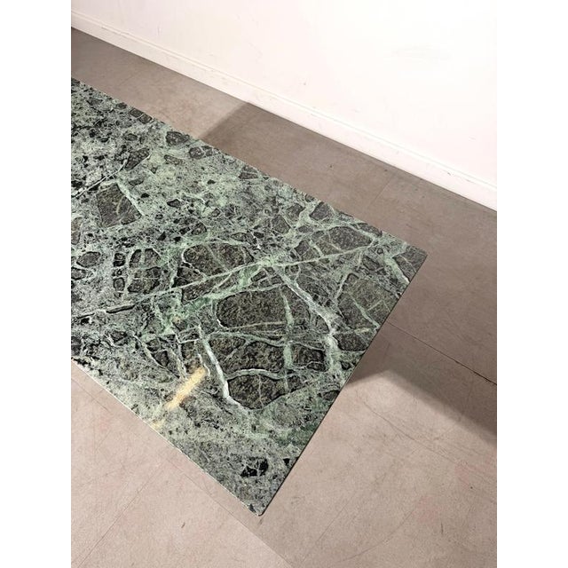Vintage Green Marble Coffee Table For Sale - Image 3 of 5