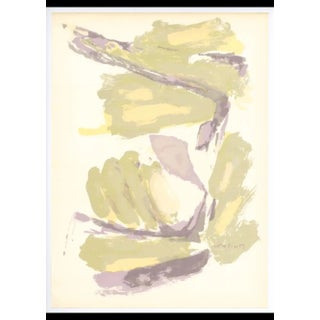 Pierre Pallut, Abstraction, Original Lithograph, 1964 For Sale
