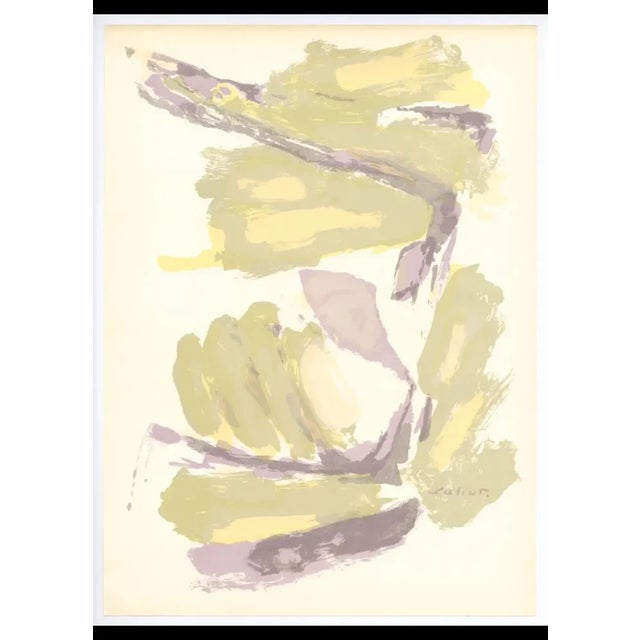 Pierre Pallut, Abstraction, Original Lithograph, 1964 For Sale