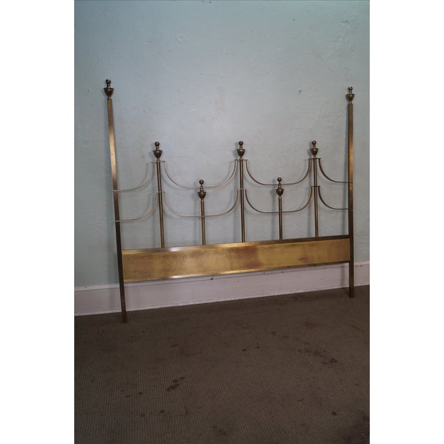 Mastercraft Hollywood Regency Brass King Size Headboard Chairish