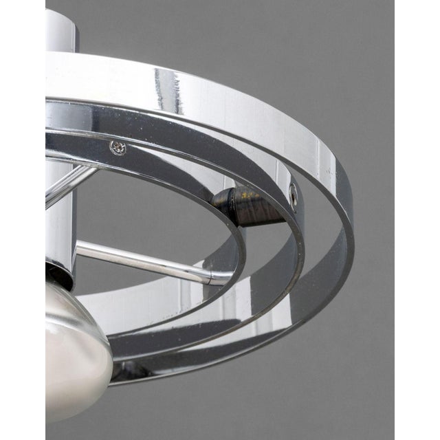 Late 20th Century English Chrome "Fibonacci" Pendant Lamp For Sale - Image 5 of 8