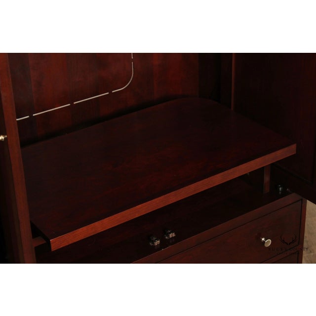 2000 - 2009 Stickley Metropolitan Collection Cherry Door Chest For Sale - Image 5 of 11