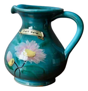 Pitcher with Flowers from Vallauris, 1960s