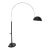 Oluce Coupe Modern Arc Floor Lamp With Black Dome Shade- Non Working For Sale