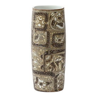 Mid-Century Modernist Ceramic Vase by Johanne Gerber for Royal Copenhagen For Sale