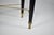 1950s Italian Piano Stool in Wood, Brass & Taupe Velvet For Sale - Image 9 of 9