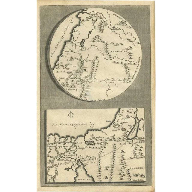 Antique Map of the Middle East, 1690 For Sale - Image 5 of 5
