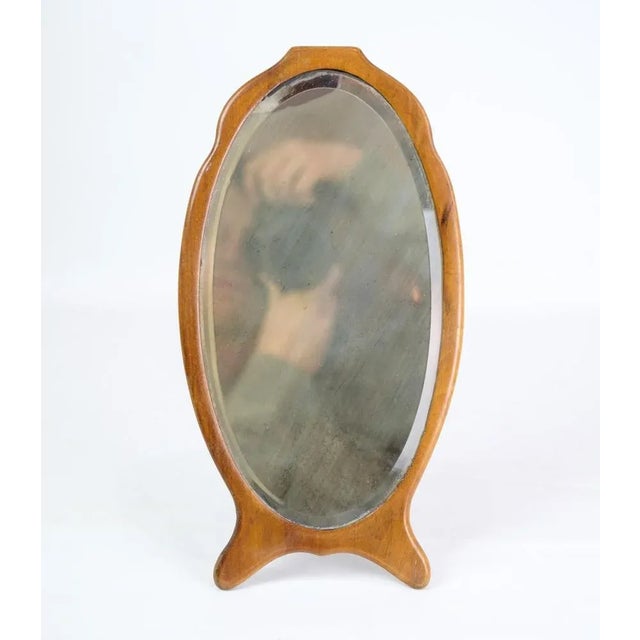 Table Mirror with Walnut Frame, 1880s For Sale - Image 6 of 9