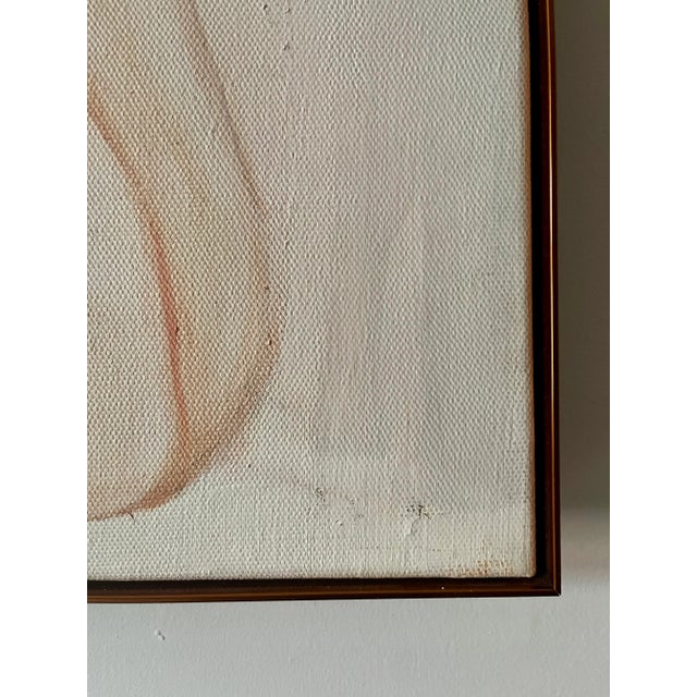 A. Nobre-Madeira, Abstraction, 1975, Oil on Canvas For Sale - Image 4 of 8