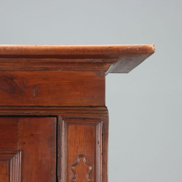 Wood Baroque Cherry Wardrobe from Piacenza, 18th Century For Sale - Image 7 of 12