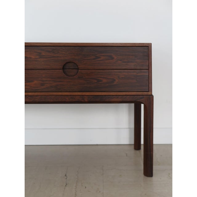 Wood Scandinavian Dark Wood Sideboard or by Kai Kristiansen for Aksel Kjesgaard, Demnark, 1960s For Sale - Image 7 of 18
