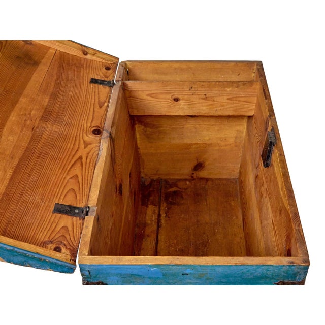 Antique Hand Painted Swedish Folk Art Buffet For Sale - Image 4 of 10