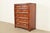 Mid-Century Modern Thomasville Mid-Century Modern Hollywood Regency Campaign Walnut Highboy Dresser, 1970s For Sale - Image 3 of 17