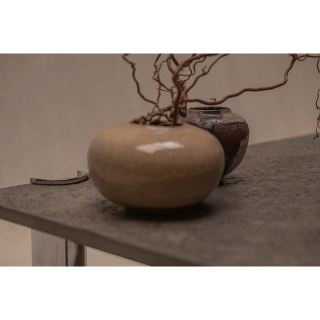 Brutalist Coffee Table with Fossil Stone Top, 1970s For Sale - Image 16 of 18