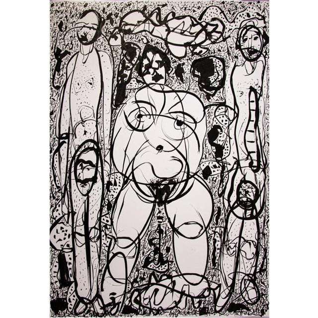 Figures is a beautiful artwork realized by Maurizio Gracceva in the 2017. Black and white ink on paper. Hand signed by the...